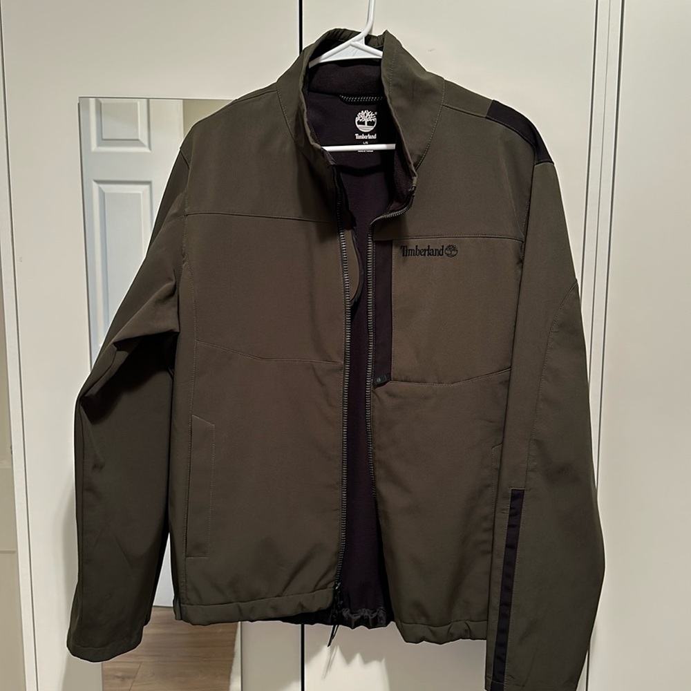 Timberland waterproof zipper jacket EUC